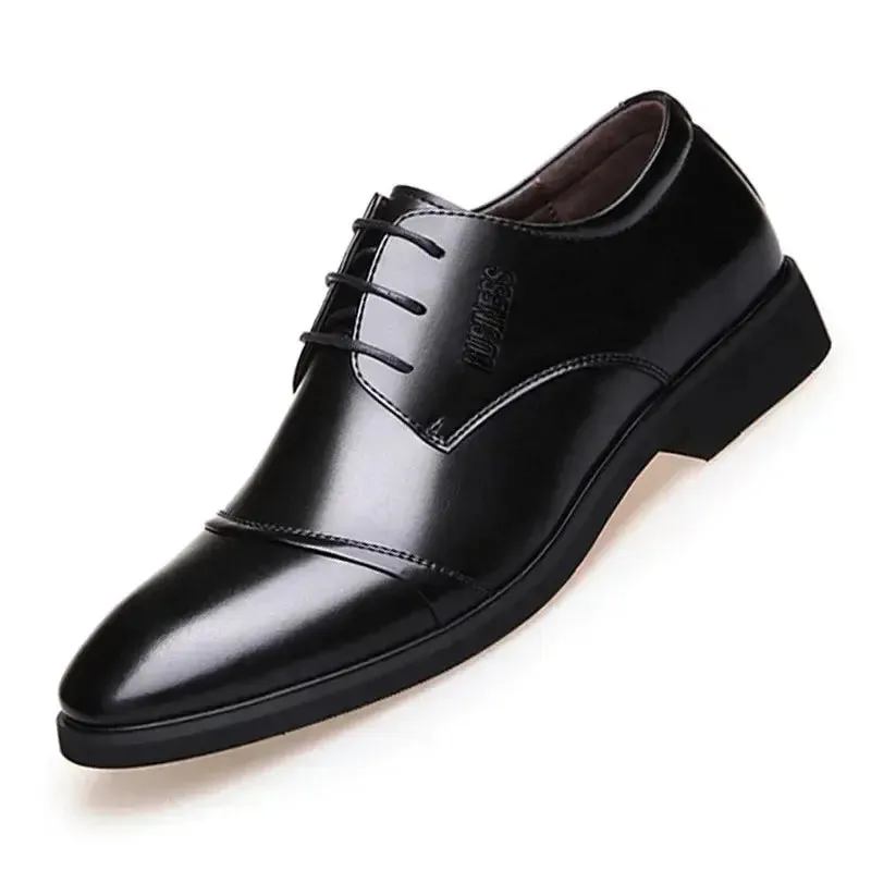 2025 Handcrafted Mens Oxford Shoes Patent Calfskin Leather Brogue Dress Shoes