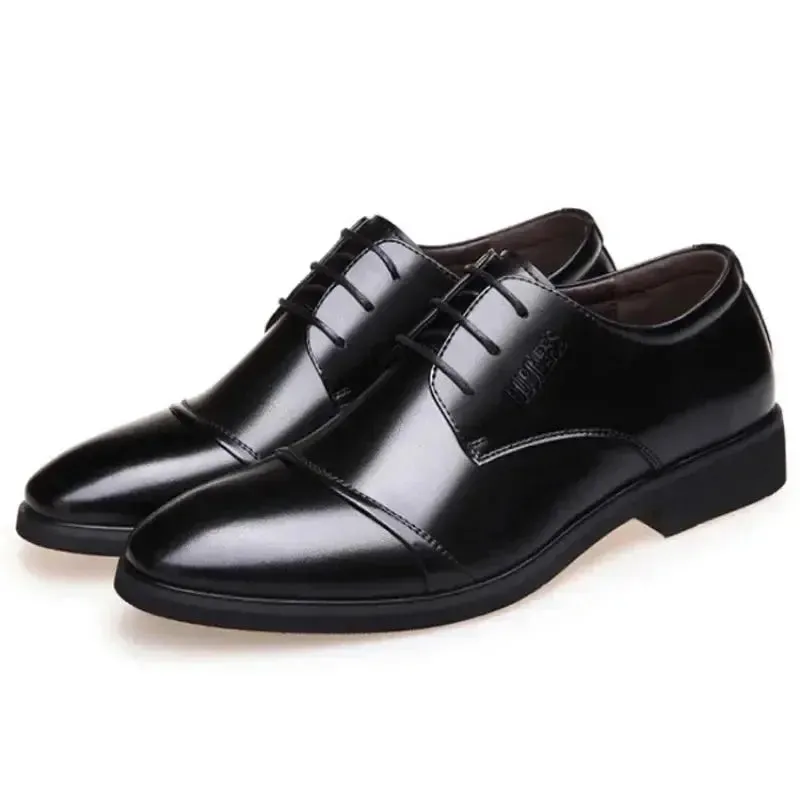 2025 Handcrafted Mens Oxford Shoes Patent Calfskin Leather Brogue Dress Shoes