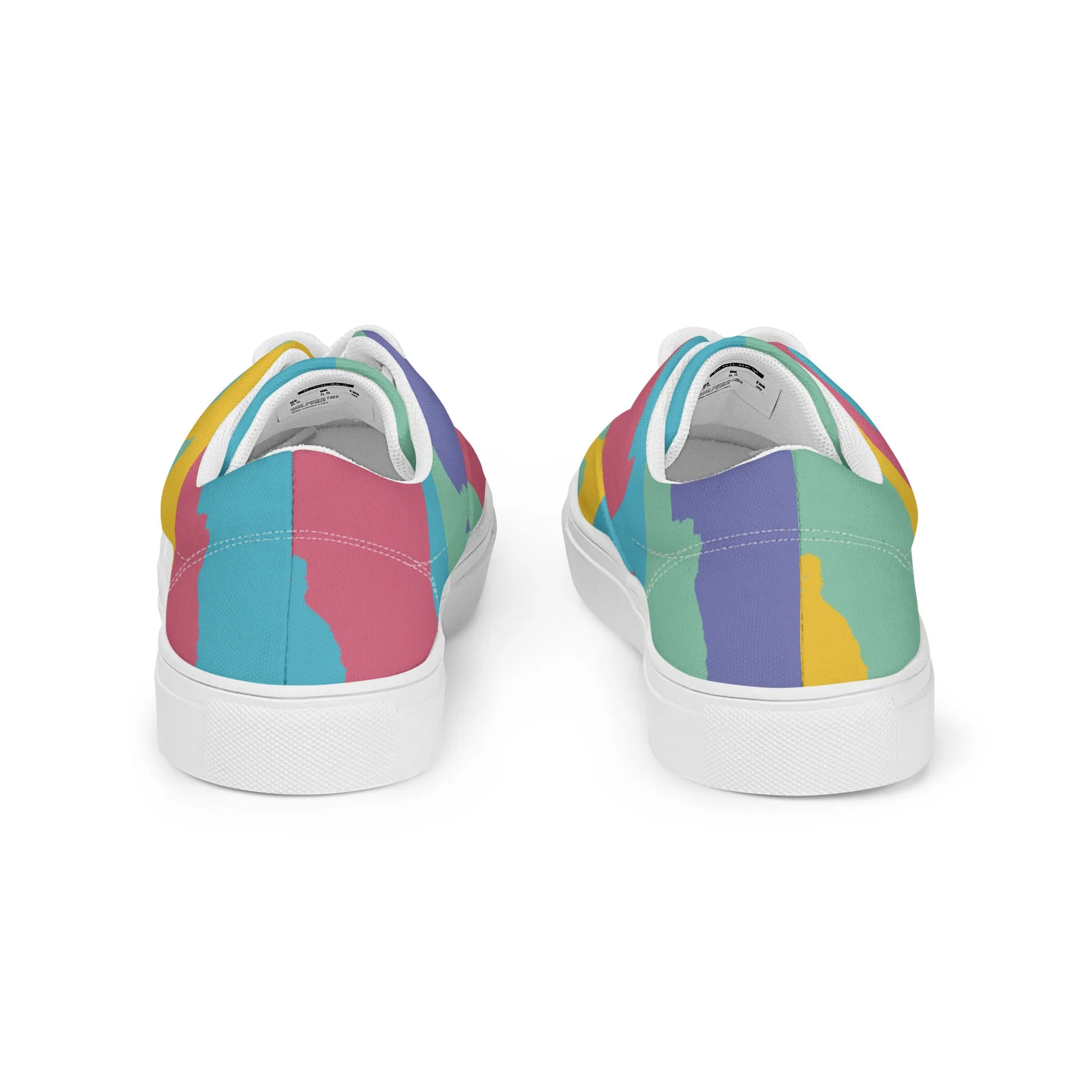 AFRICA WARHOL Men’s Lace-Up Canvas Shoes (Retro)