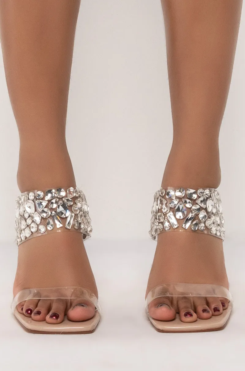 AZALEA WANG GIVE IT ALL UP STILETTO SANDAL IN NUDE