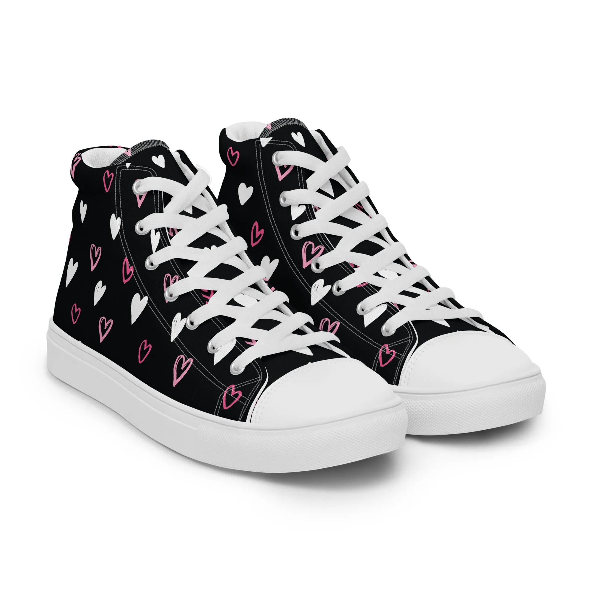 BE MY VALENTINE Women’s High Top Canvas Shoes