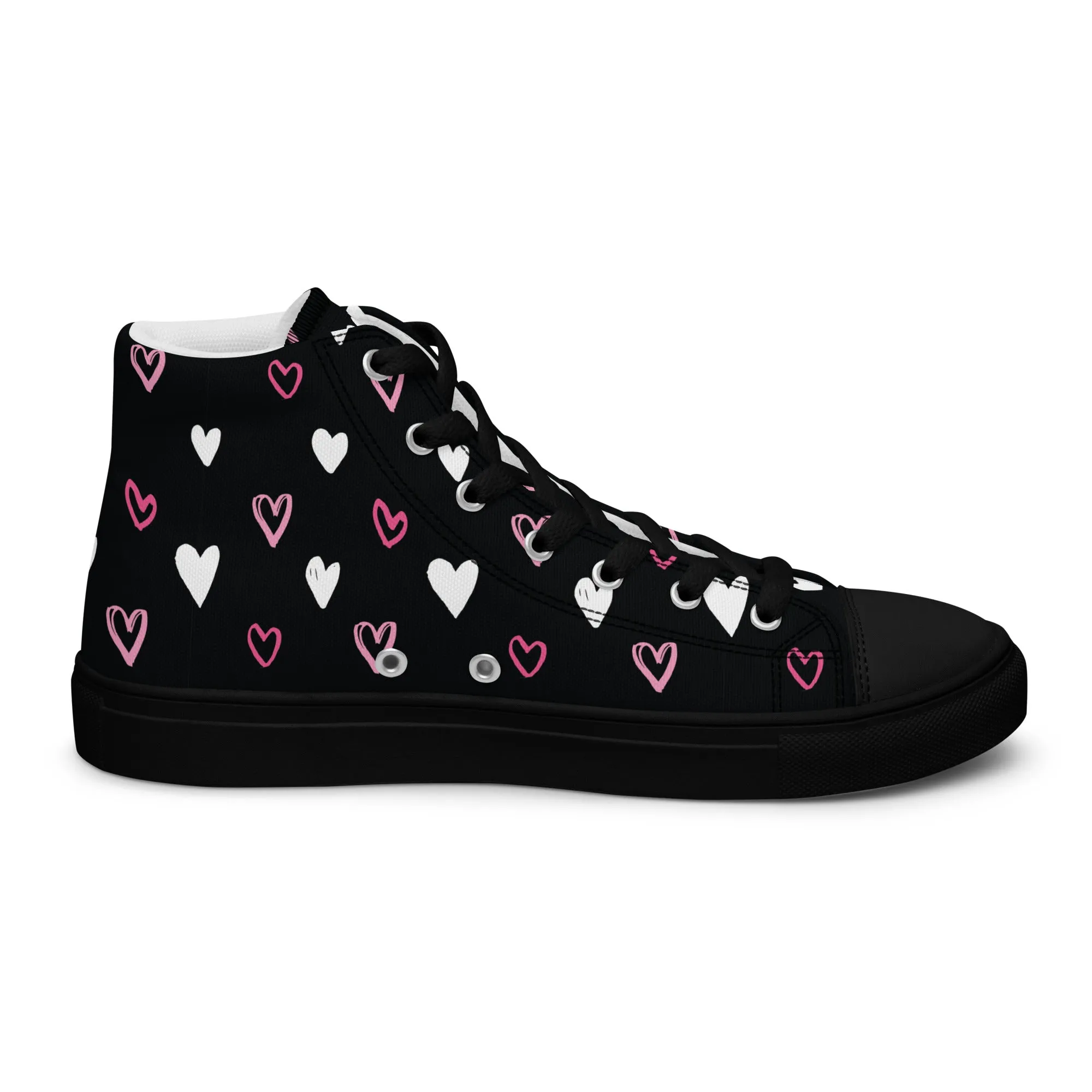 BE MY VALENTINE Women’s High Top Canvas Shoes