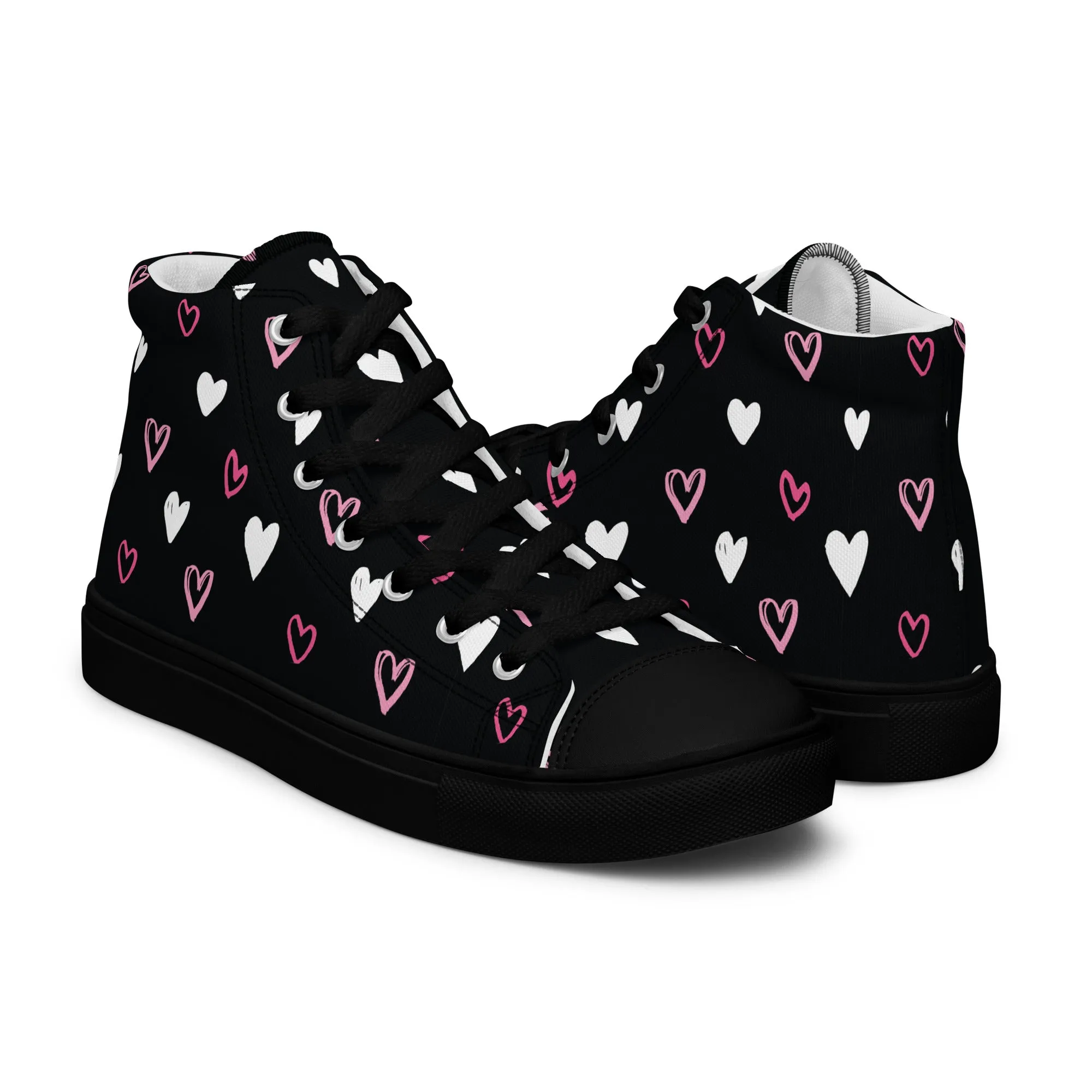 BE MY VALENTINE Women’s High Top Canvas Shoes