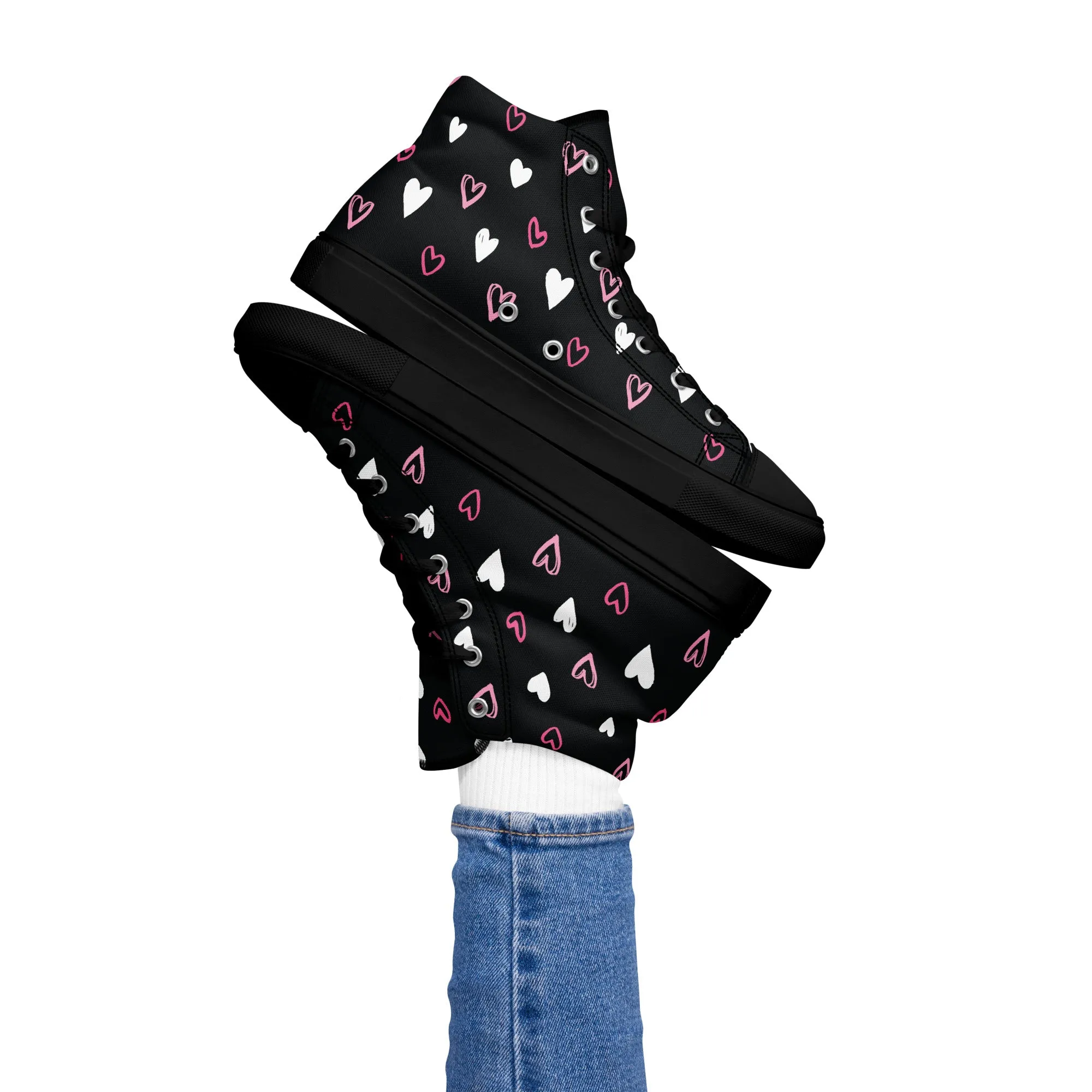 BE MY VALENTINE Women’s High Top Canvas Shoes