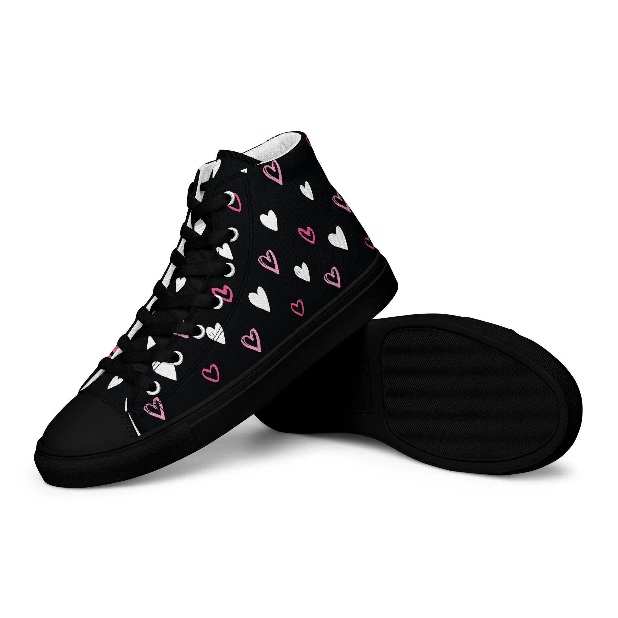 BE MY VALENTINE Women’s High Top Canvas Shoes