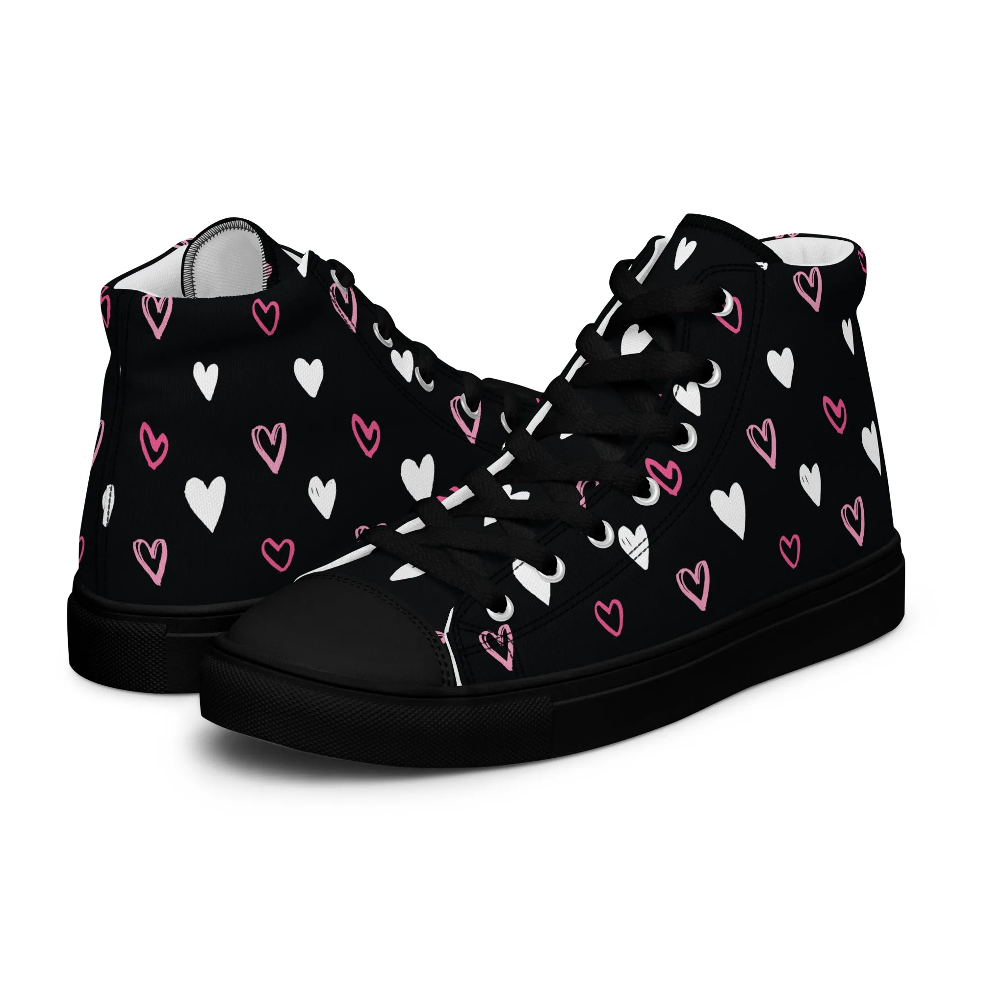 BE MY VALENTINE Women’s High Top Canvas Shoes