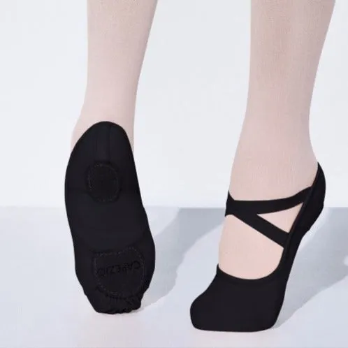 Diverse Skin Tones or Black | Capezio Hanami Canvas | Split Sole Ballet Shoes (2037W)
