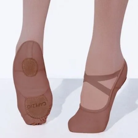 Diverse Skin Tones or Black | Capezio Hanami Canvas | Split Sole Ballet Shoes (2037W)