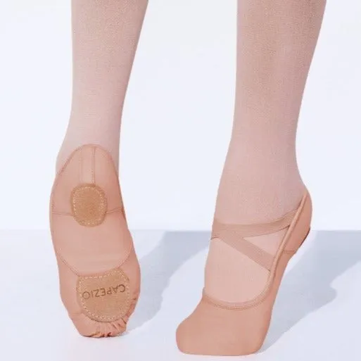 Diverse Skin Tones or Black | Capezio Hanami Canvas | Split Sole Ballet Shoes (2037W)