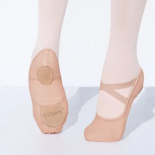 Diverse Skin Tones or Black | Capezio Hanami Canvas | Split Sole Ballet Shoes (2037W)