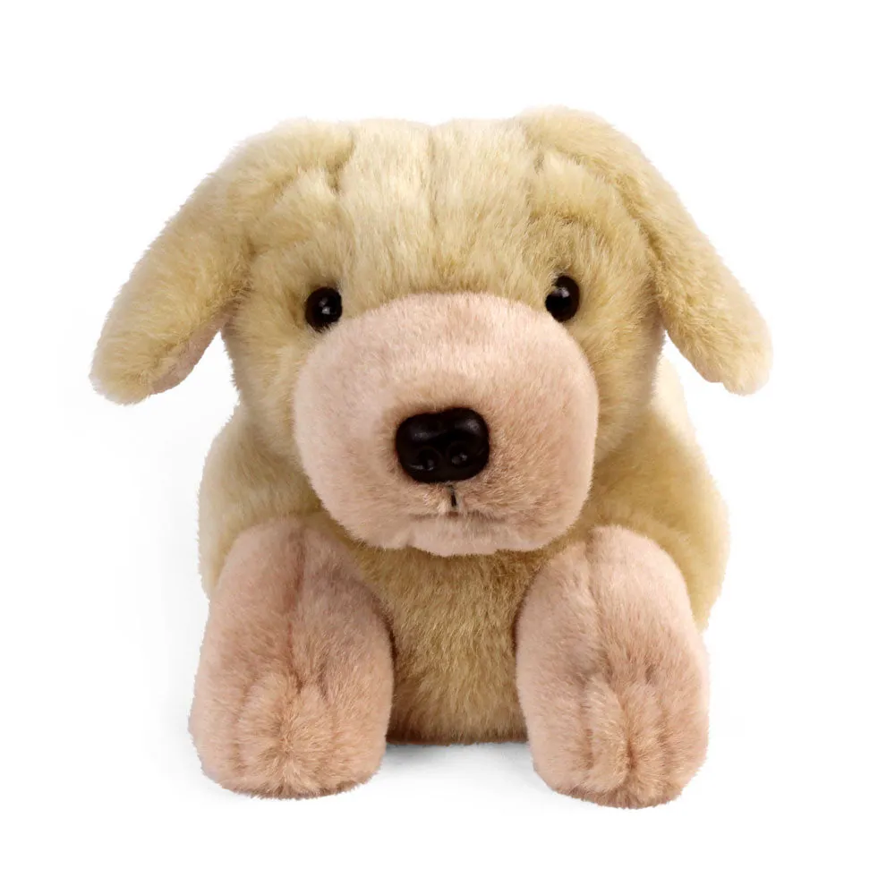 Dog Novelty Slippers JulesRoche Plush Yellow Labs Design