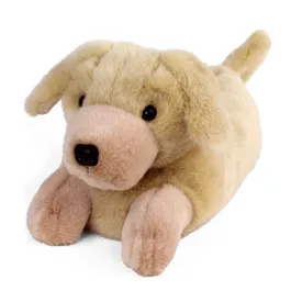 Dog Novelty Slippers JulesRoche Plush Yellow Labs Design