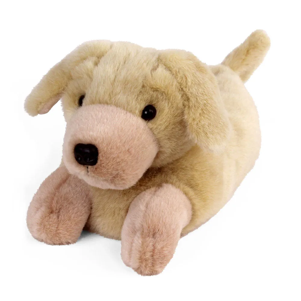 Dog Novelty Slippers JulesRoche Plush Yellow Labs Design