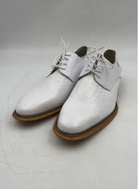 Giovanni Men's White Almond Toe Lace-Up Oxford Dress Shoes - Size 12