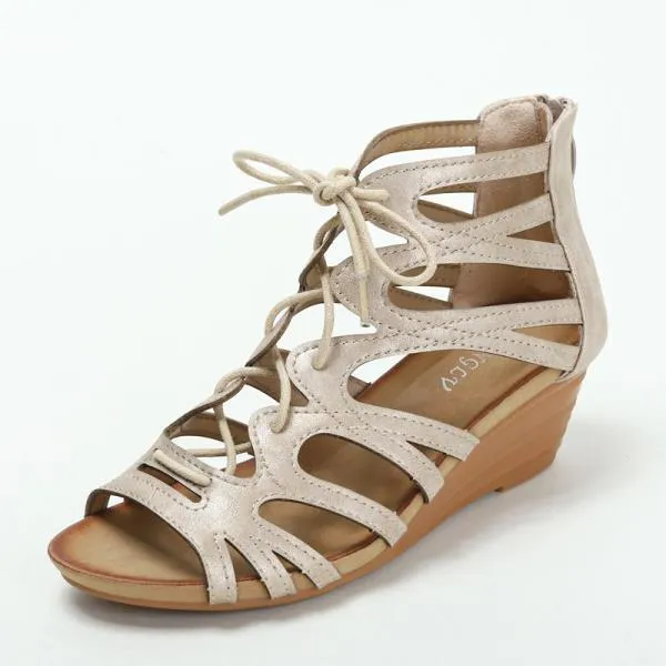 Large Size Low Sandals Woman Leather Big Low-heeled PU Hoof Heels TPR Slides Rome Fabric Large Size Low Sandals Woman Leather