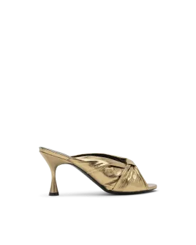 Metallic Twisted Knot Sandals