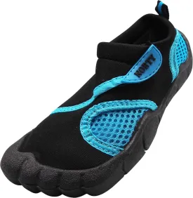 NORTY Girls 11-4 Black-Turquoise Watershoe 39393K