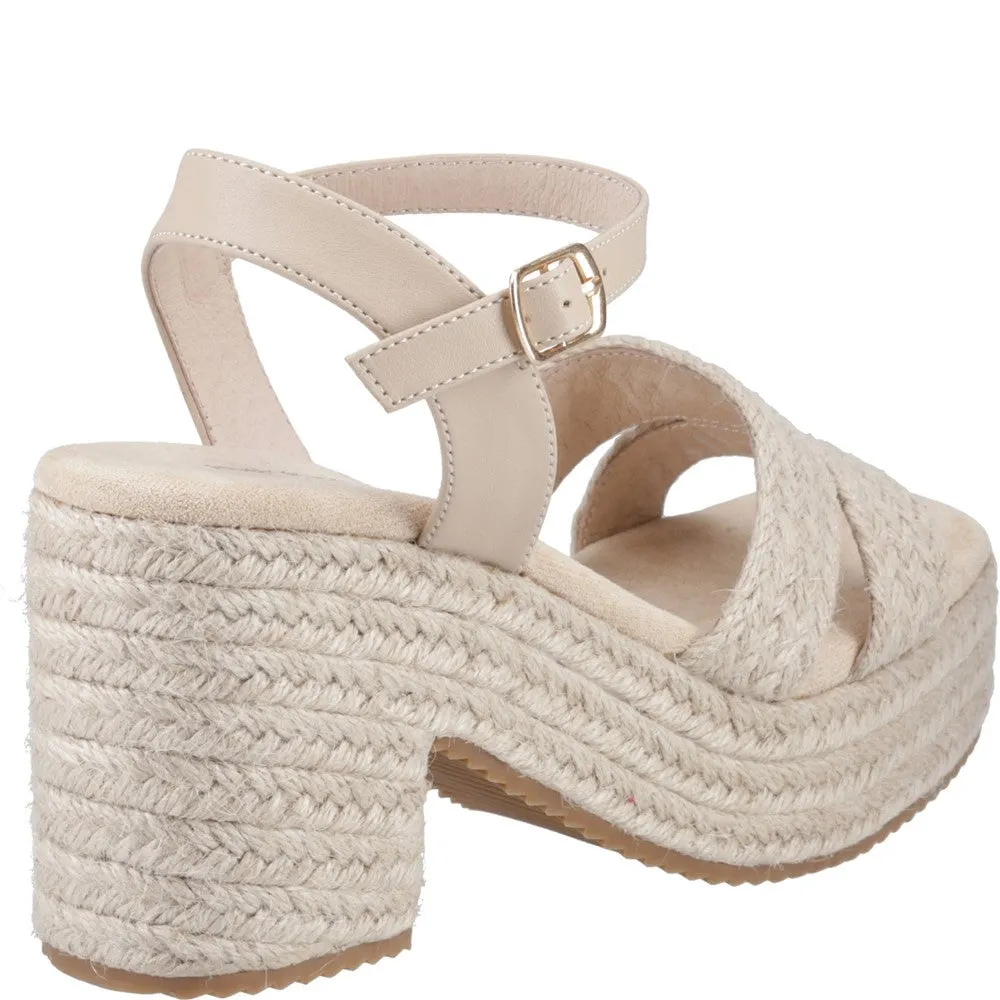 Nude Jamelia Espadrille Heel Sandals