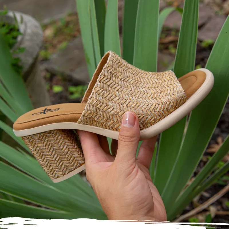OTBT - BRAVURA in RAFFIA Heeled Sandals