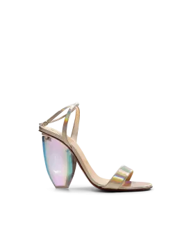 Pebble Queen Plexi-Heel Sandals