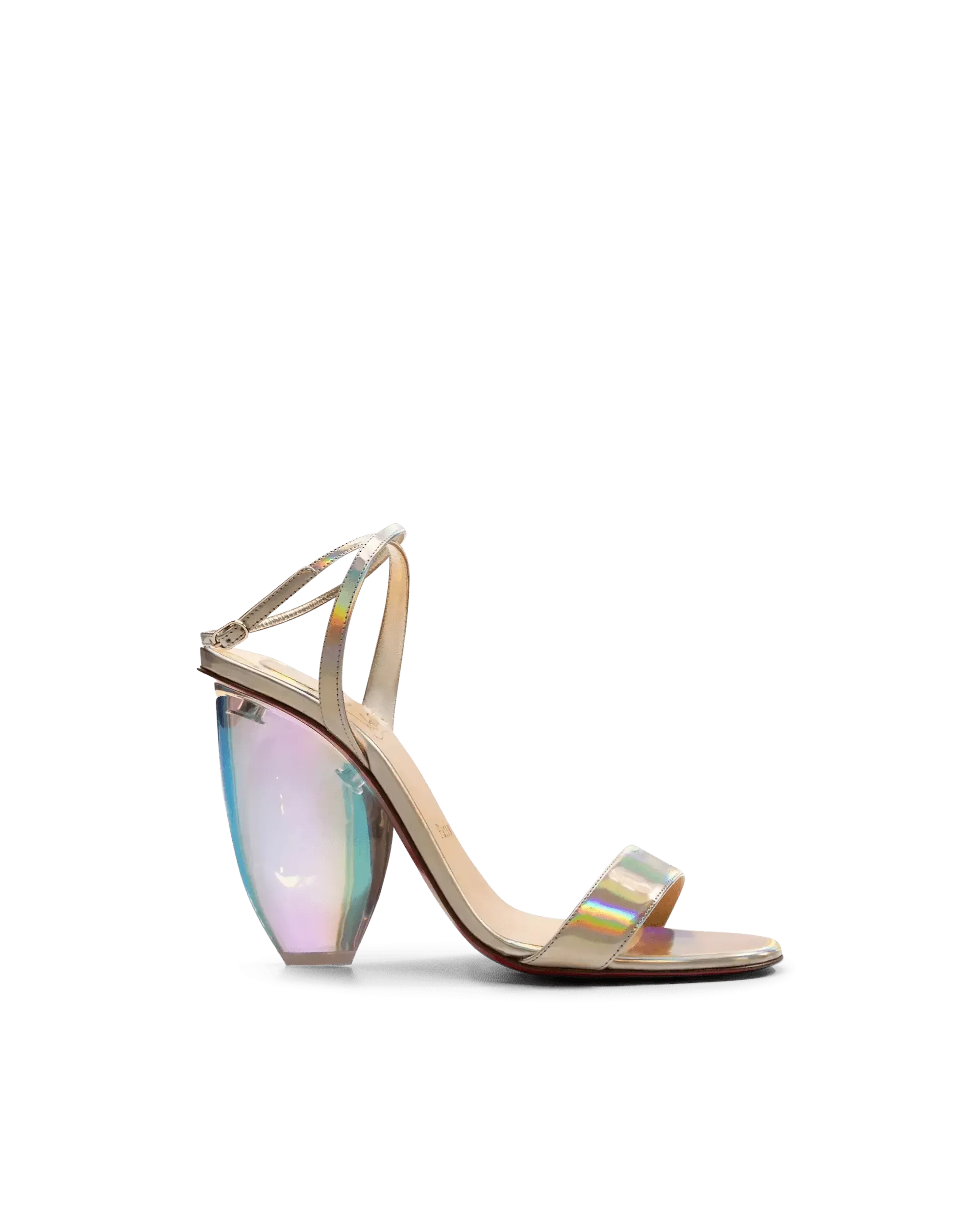 Pebble Queen Plexi-Heel Sandals