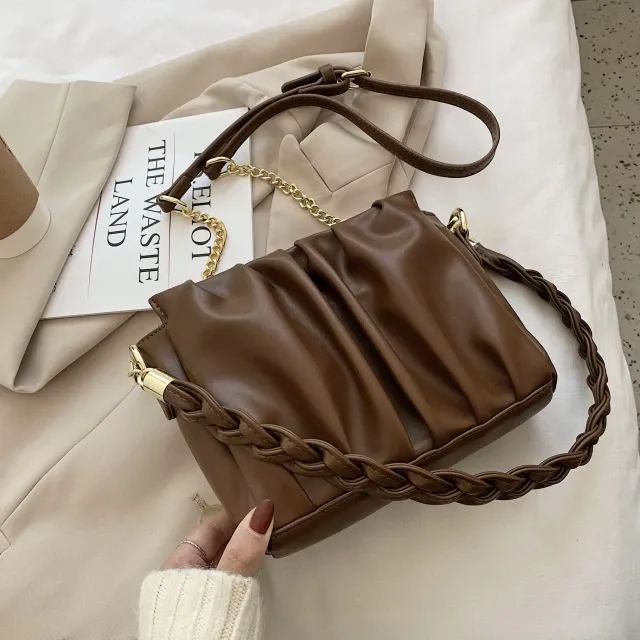 Portico Women's Small Faux Leather Chain Handbag