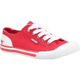 Rocket Dog Jazzin Red Canvas Trainers
