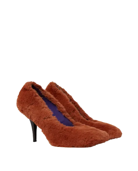 Ryder Shaggy Stiletto Heels (Ginger)