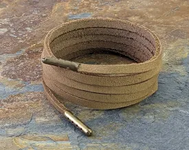 Shoelaces & Boot Laces Light Brown 5 mm flat Leather