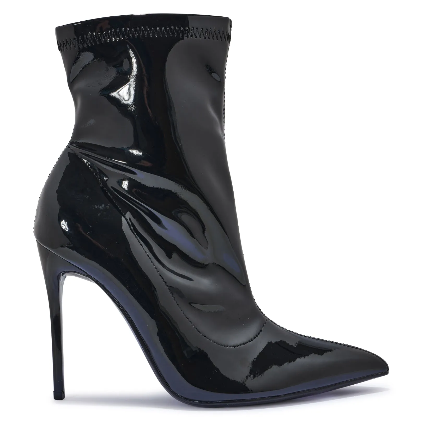 SNOSH43 POINTED TOE STILETTO HEEL ANKLE BOOT
