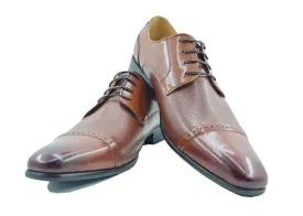 Textured Leather Blucher