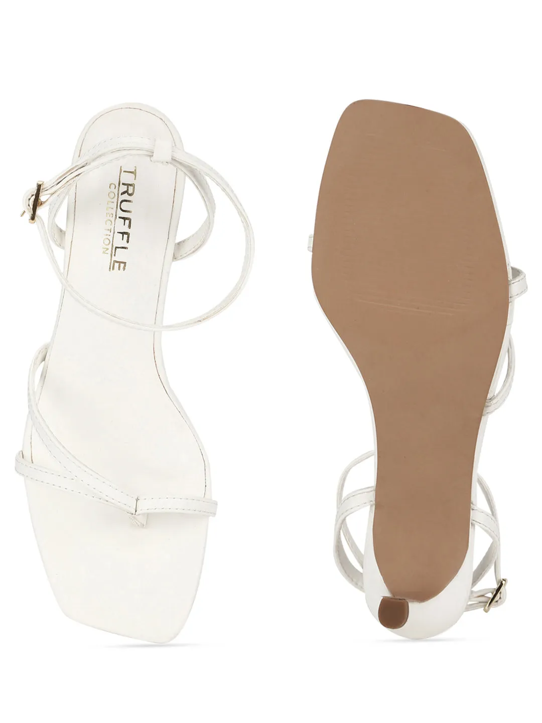 White PU Strappy Stiletto Sandals (TC-ST-1234-WHTPU)