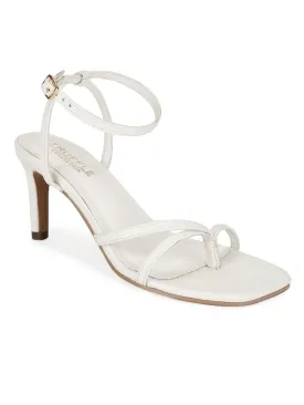 White PU Strappy Stiletto Sandals (TC-ST-1234-WHTPU)