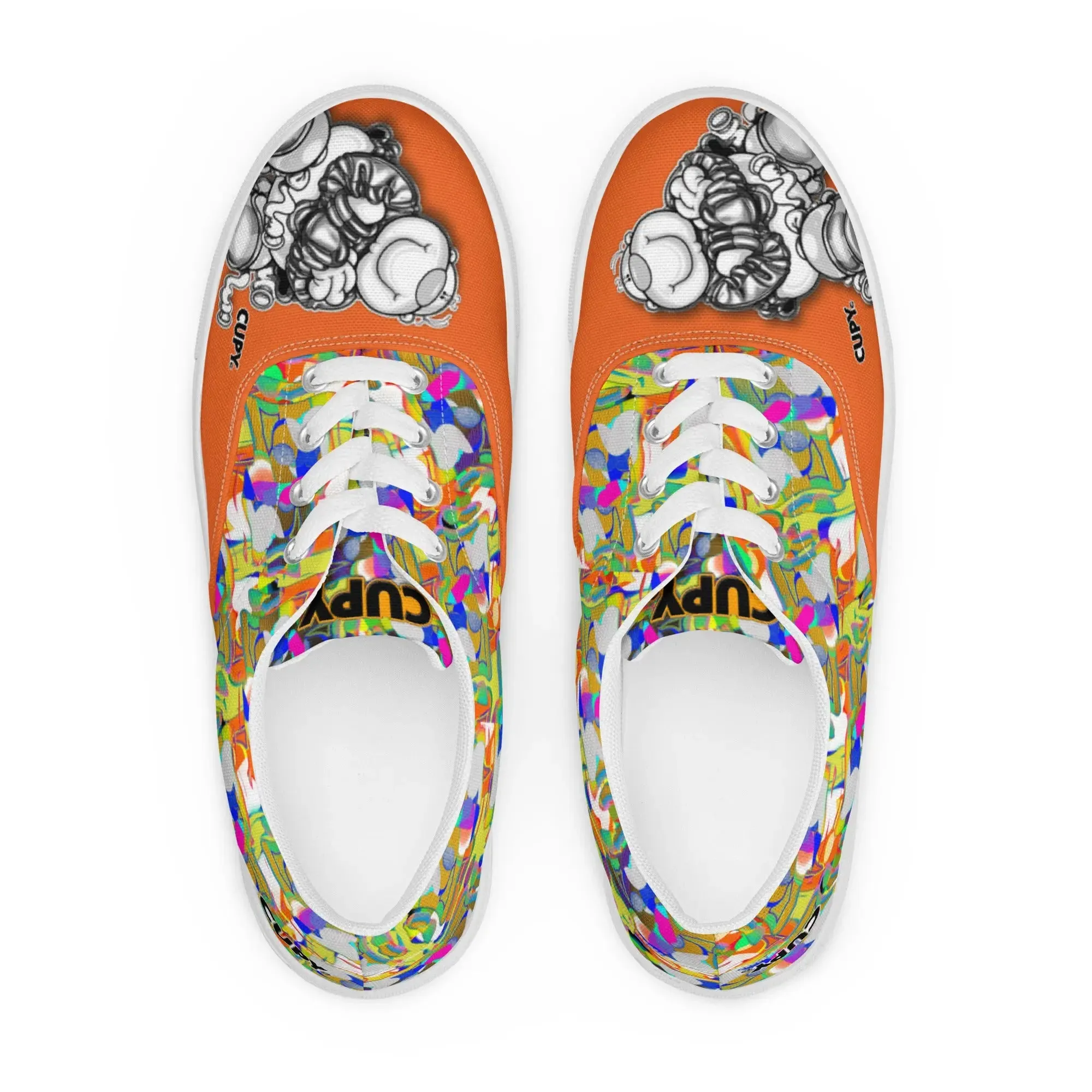 Women’s lace-up canvas shoes