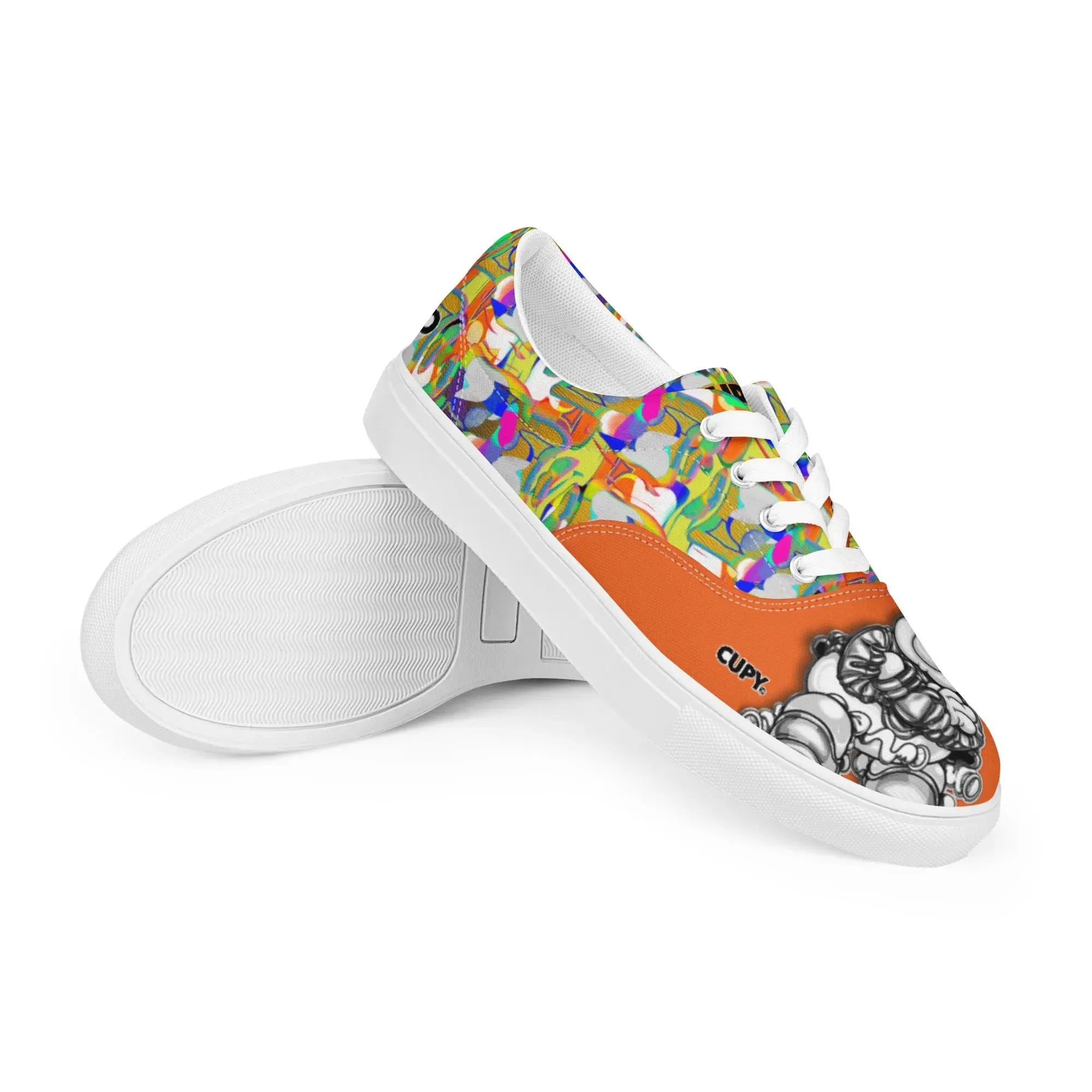 Women’s lace-up canvas shoes